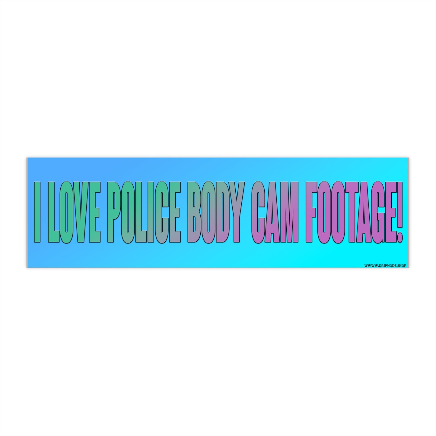 Police Body Cam Bumper Stickers