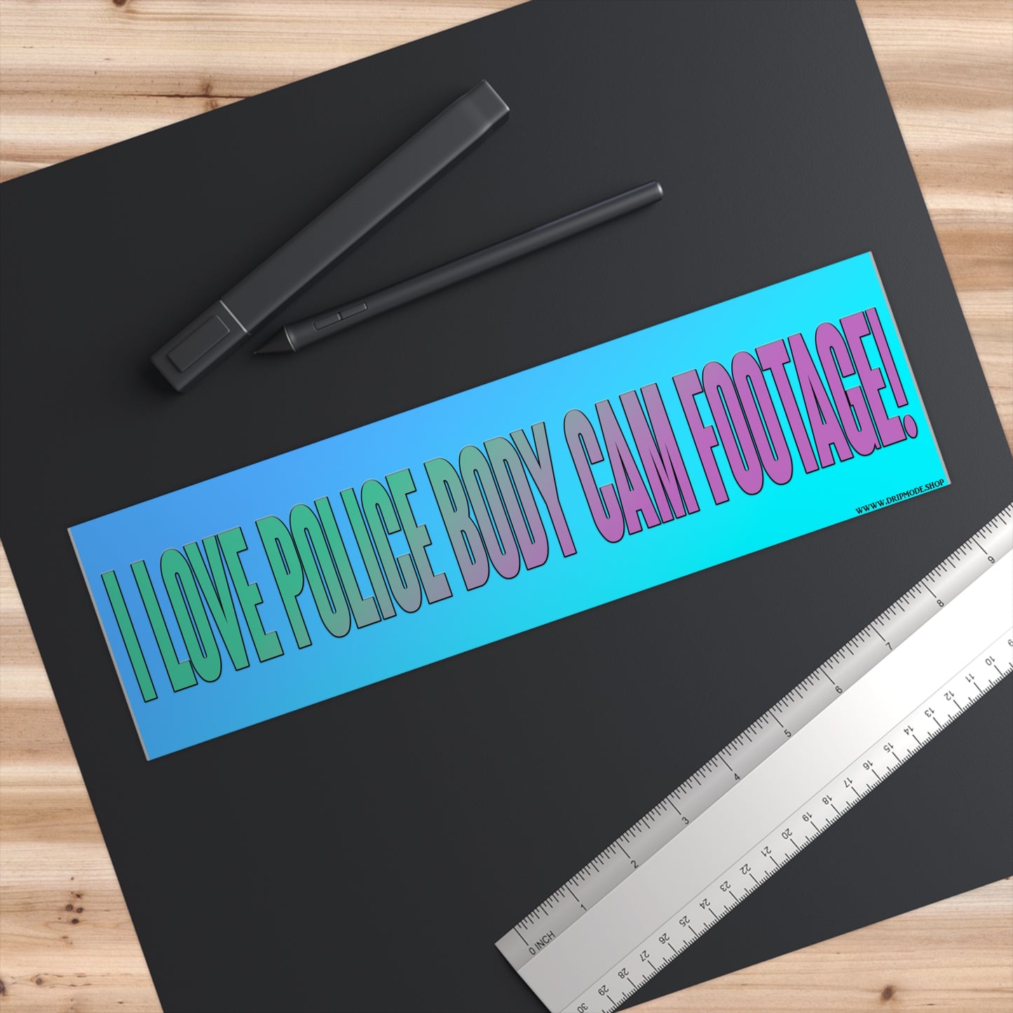 Police Body Cam Bumper Stickers