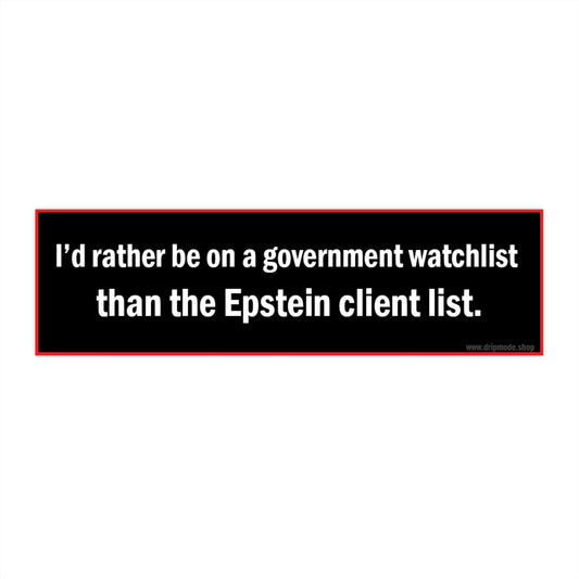 The List bumper sticker