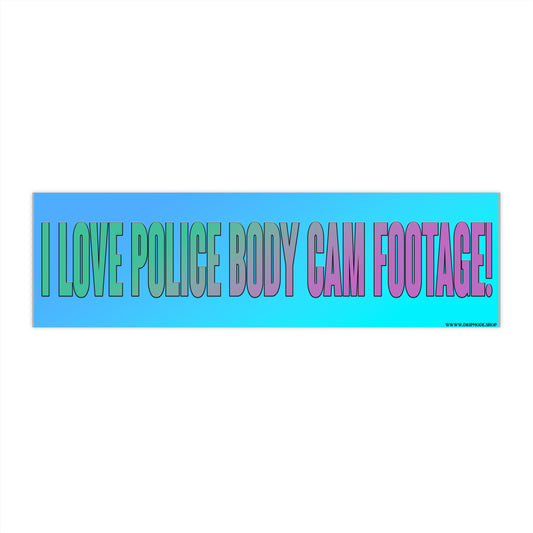Police Body Cam Bumper Stickers